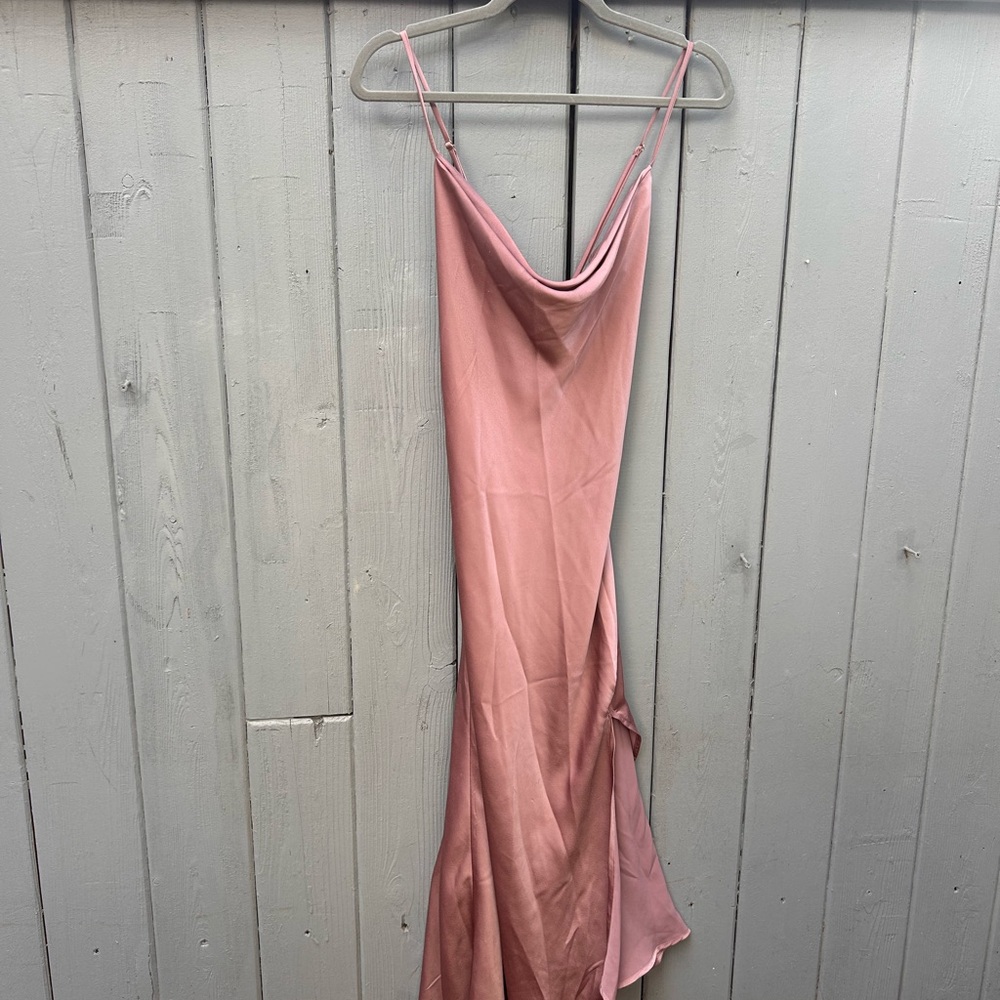 Astr Pink Midi Dress